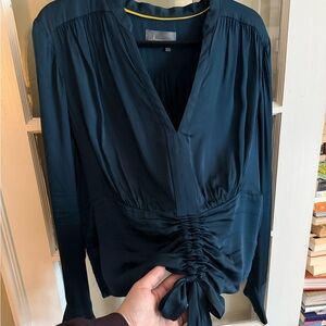 Anthropologie Navy Blue Top